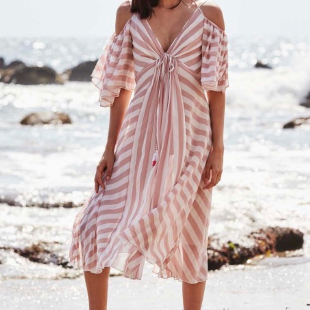 Tadashi Shoji Dress - rose striped